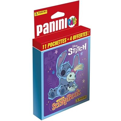 Panini Stitch 2 Mon Super Scrapbook Blister 11 fundas + 4 unidades, color azul Panini Stitch 2 Mon Super Scrapbook Blister 11 fundas + 4 unidades, color azul
