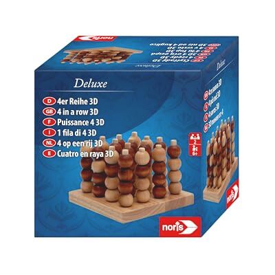 noris Deluxe Juego de Estrategia en 3D (Madera, con Bolas de Madera y Tabla, a Partir de 6 años) noris Deluxe Juego de Estrategia en 3D (Madera, con Bolas de Madera y Tabla, a Partir de 6 años)
