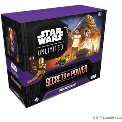 Asmodee Star Wars: Unlimited TCG Secrets of Power PRERELEASE Box 6 Booster Packs, Exclusive Chancellor Palpatine & Padmé Amidala Promo Cards, Ages 12+, 2+ Players, 20 Minute Playtime Asmodee Star Wars: Unlimited TCG Secrets of Power PRERELEASE Box 6 Booster Packs, Exclusive Chancellor Palpatine & Padmé Amidala Promo Cards, Ages 12+, 2+ Players, 20 Minute Playtime