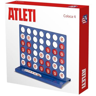 Falomir Juego de Mesa Coloca 4 Atleti, Estimula Pensamiento Lógico, Refuerza Atención y Estrategia, Fácil de Limpiar Color: Multicolor, Tamaño: Única, Material: Plástico, para 6 años en adelante Falomir Juego de Mesa Coloca 4 Atleti, Estimula Pensamiento Lógico, Refuerza Atención y Estrategia, Fácil de Limpiar Color: Multicolor, Tamaño: Única, Material: Plástico, para 6 años en adelante