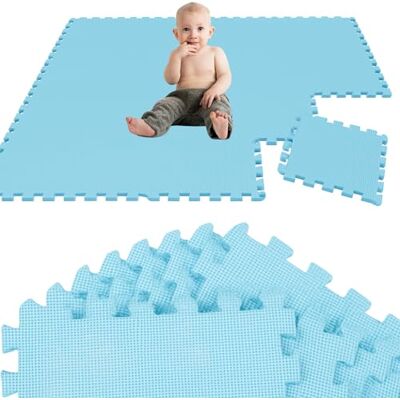 LittleTom - Puzzle Foam Mat 18Pcs - Azul - 30x30 - Puzzle Foam Mat LittleTom - Puzzle Foam Mat 18Pcs - Azul - 30x30 - Puzzle Foam Mat