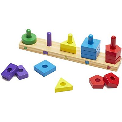 Melissa & Doug Tablero para Apilar Y Clasificar Melissa & Doug Tablero para Apilar Y Clasificar