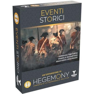 Ghenos Games Hegemony: Eventos históricos – Juego de Mesa competitivo para Adultos y niños a Partir de 14 años – 1 – 4 Jugadores – 90-180 min – Edición Italiana (Expansión) Ghenos Games Hegemony: Eventos históricos – Juego de Mesa competitivo para Adultos y niños a Partir de 14 años – 1 – 4 Jugadores – 90-180 min – Edición Italiana (Expansión)