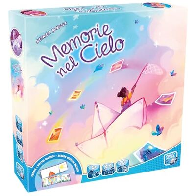 Asmodee Memorie nel Cielo, Gioco da Tavolo, 5+ Anni, 2-4 Giocatori, Edizione in Italiano Asmodee Memorie nel Cielo, Gioco da Tavolo, 5+ Anni, 2-4 Giocatori, Edizione in Italiano