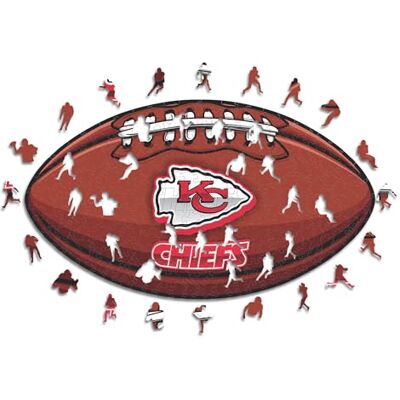 ROMPECABEZAS ICONIC Kansas City Chiefs NFL Logo de Madera - 270 Piezas ROMPECABEZAS ICONIC Kansas City Chiefs NFL Logo de Madera - 270 Piezas