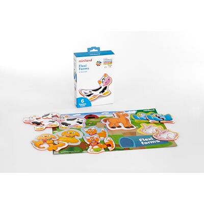 Miniland Set de 6 Puzzles sobre los vehículos. A Partir de 2 años. Miniland Set de 6 Puzzles sobre los vehículos. A Partir de 2 años.