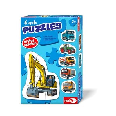 noris 6 Primeros puzles de vehículos – Puzzle para niños a Partir de 3 años con Tractor y Excavadora – 6 puzles Resistentes de 2 a 5 Piezas – Juguetes para niños y niñas – Adecuado para Principiantes noris 6 Primeros puzles de vehículos – Puzzle para niños a Partir de 3 años con Tractor y Excavadora – 6 puzles Resistentes de 2 a 5 Piezas – Juguetes para niños y niñas – Adecuado para Principiantes
