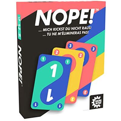 Game Factory Nope, el clásico Juego de Cartas con Giro, para 2 a 6 Jugadores, a Partir de 7 años, edición en alemán Game Factory Nope, el clásico Juego de Cartas con Giro, para 2 a 6 Jugadores, a Partir de 7 años, edición en alemán