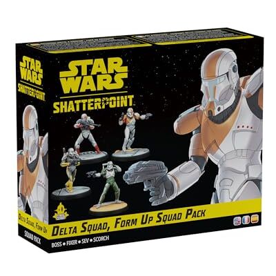 Asmodee Star Wars Shatterpoint Delta Squad, Form Up Squad Pack, Expansión, Juego de Miniaturas, A Partir de 14 Años, para 2 Jugadores, 90 Minutos por Partida, Multilingüe (Incluye español) Asmodee Star Wars Shatterpoint Delta Squad, Form Up Squad Pack, Expansión, Juego de Miniaturas, A Partir de 14 Años, para 2 Jugadores, 90 Minutos por Partida, Multilingüe (Incluye español)