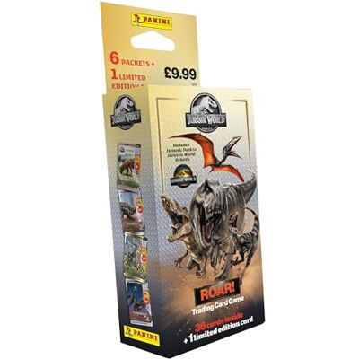 Panini Jurassic World 4 Trading Cards Game Blister 5 Bolsillos + 2 Tarjetas edición Limitada (005257KBF5) Panini Jurassic World 4 Trading Cards Game Blister 5 Bolsillos + 2 Tarjetas edición Limitada (005257KBF5)