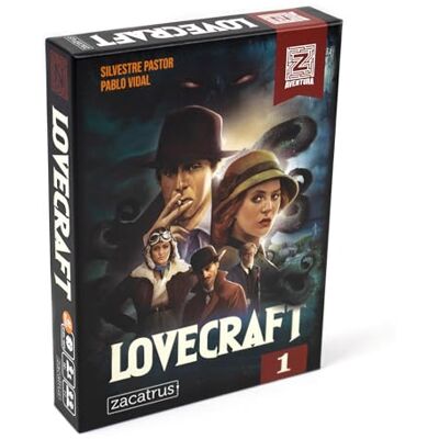 ZACATRUS Aventura Z: Vol. 1 Lovecraft, Juego de Mesa, Juego Cooperativo, Juego Solitario, Juego para 1 o 2 Jugadores, Juego para 2, Temática de Misterio y Terror, Mecánica de Exploración y Aventura, Edad +14 ZACATRUS Aventura Z: Vol. 1 Lovecraft, Juego de Mesa, Juego Cooperativo, Juego Solitario, Juego para 1 o 2 Jugadores, Juego para 2, Temática de Misterio y Terror, Mecánica de Exploración y Aventura, Edad +14