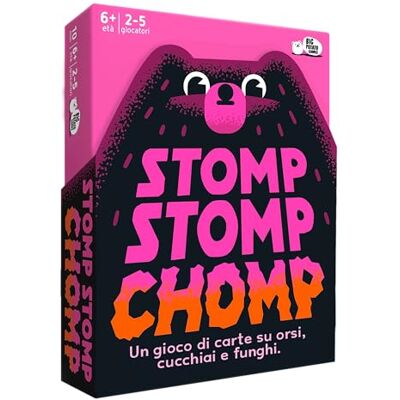 Asmodee – Stomp Stomp Chomp, Divertido Juego de Cartas para Familia y Amigos, a Partir de 6 años, 2-5 Jugadores, 10 min, edición en Italiano Asmodee – Stomp Stomp Chomp, Divertido Juego de Cartas para Familia y Amigos, a Partir de 6 años, 2-5 Jugadores, 10 min, edición en Italiano