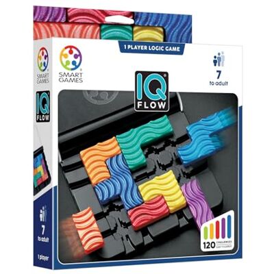 SmartGames Smart Games IQ Flow Rompecabezas Niños Y Rompecabezas Adultos Juegos Niños 8 Años O Más Juegos Mesa con 120 Desafíos Regalo Niño 8 Años O Más para 1 Jugador SmartGames Smart Games IQ Flow Rompecabezas Niños Y Rompecabezas Adultos Juegos Niños 8 Años O Más Juegos Mesa con 120 Desafíos Regalo Niño 8 Años O Más para 1 Jugador