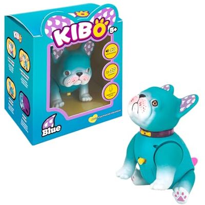 Rocco Giocattoli Kibo Blue Bulldog Francés Interactivo, para niños a Partir de 5 años, Dos Modos de Juego Rocco Giocattoli Kibo Blue Bulldog Francés Interactivo, para niños a Partir de 5 años, Dos Modos de Juego