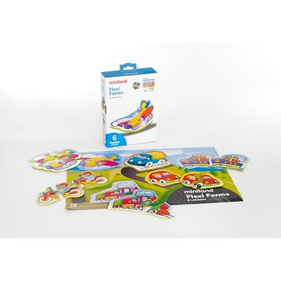 Miniland Set de 6 Puzzles sobre los Animales. A Partir de 2 años. Miniland Set de 6 Puzzles sobre los Animales. A Partir de 2 años.