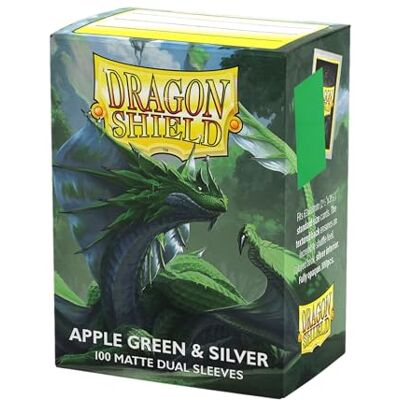 Dragon : Matte – Dual Apple Green & Silver (100) Dragon : Matte – Dual Apple Green & Silver (100)