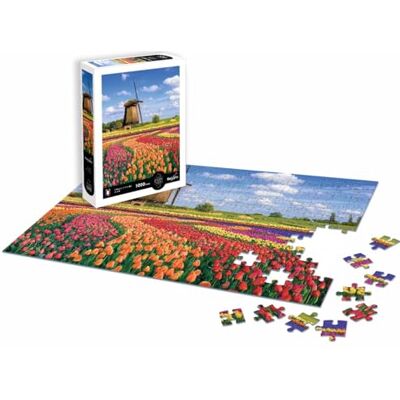Sentosphère Rompecabezas de 1000 Piezas Paisaje Campos de Tulipanes Holanda Impresión en 7 Colores – Tacto Sedoso Caja ecológica Fabricado en Francia Sentosphère Rompecabezas de 1000 Piezas Paisaje Campos de Tulipanes Holanda Impresión en 7 Colores – Tacto Sedoso Caja ecológica Fabricado en Francia