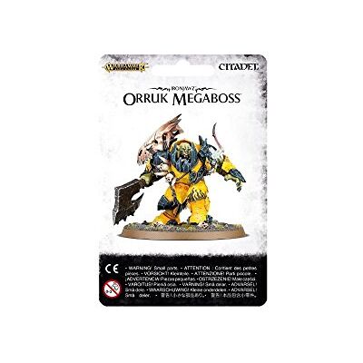 Games Workshop Warhammer Age of Sigmar Ironjawz Orruk Megaboss Juego de Mesa y Miniatura, Color Negro Games Workshop Warhammer Age of Sigmar Ironjawz Orruk Megaboss Juego de Mesa y Miniatura, Color Negro