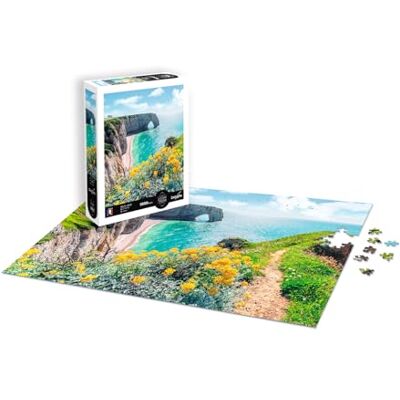 Sentosphère Rompecabezas de 1000 Piezas Paisaje Los acantilados de Etretat Normandía Impresión en 7 Colores – Tacto Sedoso Caja ecológica Made in Francia Sentosphère Rompecabezas de 1000 Piezas Paisaje Los acantilados de Etretat Normandía Impresión en 7 Colores – Tacto Sedoso Caja ecológica Made in Francia