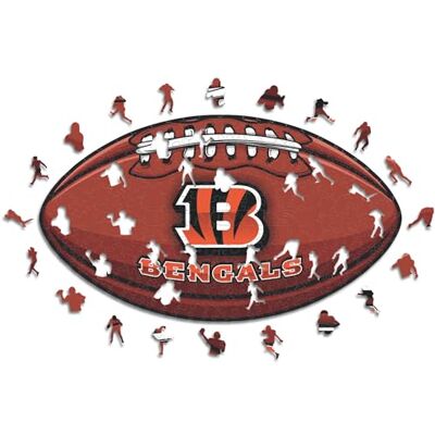 Rompecabezas de madera logotipo NFL Cincinnati Bengals - Regalo para fanáticos Rompecabezas de madera logotipo NFL Cincinnati Bengals - Regalo para fanáticos