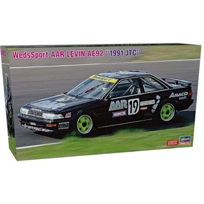 Hasegawa 620702 1/24 WedsSport AAR Levin AE92, 1991 JTC, Multicolor Hasegawa 620702 1/24 WedsSport AAR Levin AE92, 1991 JTC, Multicolor
