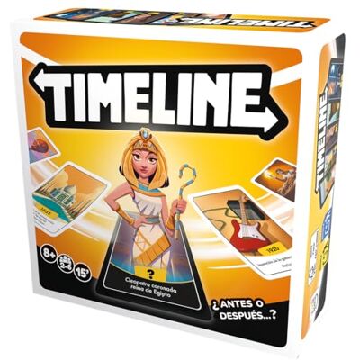 Asmodee Timeline, Juego de Cartas Educativo de Historia y Cultura General, Ordena los Acontecimientos en la Línea Temporal, A Partir de 8 Años, De 2 a 6 Jugadores, 15 Minutos por Partida, Español Asmodee Timeline, Juego de Cartas Educativo de Historia y Cultura General, Ordena los Acontecimientos en la Línea Temporal, A Partir de 8 Años, De 2 a 6 Jugadores, 15 Minutos por Partida, Español