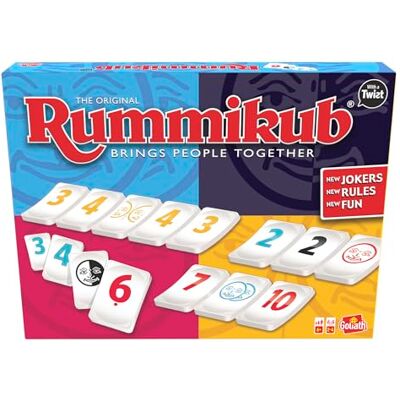 Goliath RUMMIKUB Twist Juego de Mesa con Números y Letras Para Ninos A Partir de 7 Años 2 a 4 Jugadores Estrategia Familiar Juego para Viajes y Vacaciones Diversión y Desafío Mental Goliath RUMMIKUB Twist Juego de Mesa con Números y Letras Para Ninos A Partir de 7 Años 2 a 4 Jugadores Estrategia Familiar Juego para Viajes y Vacaciones Diversión y Desafío Mental
