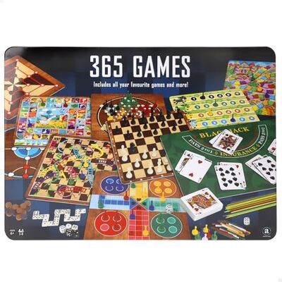ColorBaby CB Games Pack 365 Juegos de Mesa, Caja metálica, 10 tableros multijuego, Fichas, 7 Dados, Juego de la oca, Backgammon, 1 a 8 Jugadores, Juguete Educativo, Juguetes +6 años () ColorBaby CB Games Pack 365 Juegos de Mesa, Caja metálica, 10 tableros multijuego, Fichas, 7 Dados, Juego de la oca, Backgammon, 1 a 8 Jugadores, Juguete Educativo, Juguetes +6 años ()