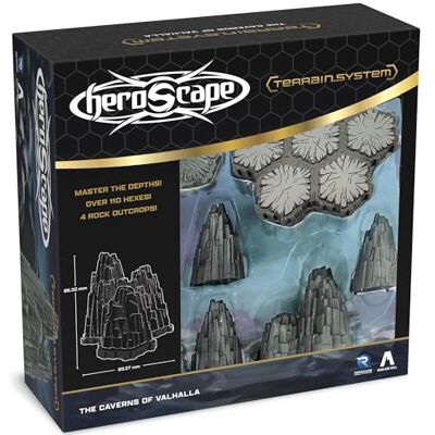Renegade Game Studios Renegade Games: Heroscape – The Caverns of Valhalla Terrain Expansion – 34 Piezas, Dungeon Hexes & Rocky Outcrops Tiles, Accesorio de Juego en Miniatura Hexagonal Renegade Game Studios Renegade Games: Heroscape – The Caverns of Valhalla Terrain Expansion – 34 Piezas, Dungeon Hexes & Rocky Outcrops Tiles, Accesorio de Juego en Miniatura Hexagonal