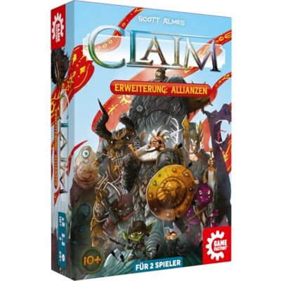 Game Factory Claim: Alianzas, Juego de Cartas cooperativo, expansión Juego de punto a partir de 10 años para 2 jugadores Game Factory Claim: Alianzas, Juego de Cartas cooperativo, expansión Juego de punto a partir de 10 años para 2 jugadores