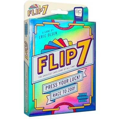 USAopoly Flip 7™ Juego de Cartas Juego Familiar Mezcla de Suerte y Estrategia Rápido de Aprender 94 Cartas Edición compacta Reglas en Inglés USAopoly Flip 7™ Juego de Cartas Juego Familiar Mezcla de Suerte y Estrategia Rápido de Aprender 94 Cartas Edición compacta Reglas en Inglés