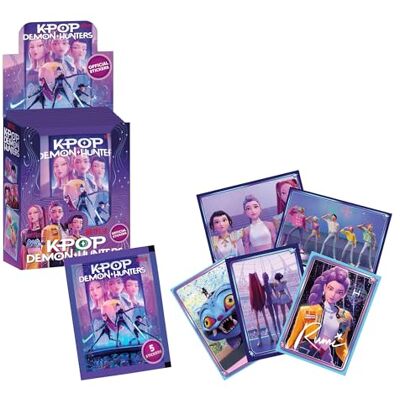 Bizak KPOP Demon Hunters Stickers Cards Caja 40 Sobres,200 stickers de colección oficial inspirada en película,stickers especiales troquelados y holográficos para coleccionar e intercambiar () Bizak KPOP Demon Hunters Stickers Cards Caja 40 Sobres,200 stickers de colección oficial inspirada en película,stickers especiales troquelados y holográficos para coleccionar e intercambiar ()