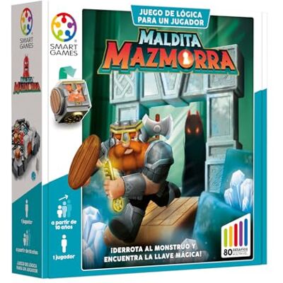 SmartGames Maldita Mazmorra Rompecabezas Niños Y Rompecabezas Adultos Juegos Educativos 7 Años O Más para 1 Jugador Juegos Niños 7 Años O Más con 80 Desafíos SmartGames Maldita Mazmorra Rompecabezas Niños Y Rompecabezas Adultos Juegos Educativos 7 Años O Más para 1 Jugador Juegos Niños 7 Años O Más con 80 Desafíos