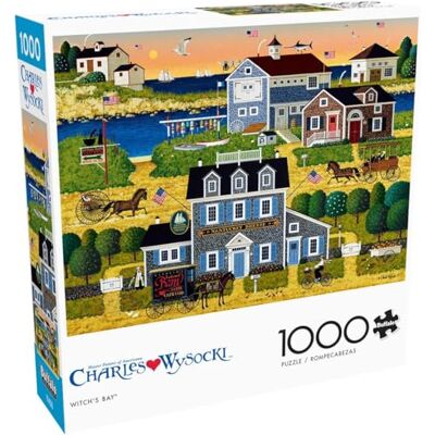 Buffalo Games Charles Wysocki Bahía de la Bruja Rompecabezas de 1000 Piezas para Adultos, Rompecabezas desafiante Noches de Juego Tamaño Terminado 26.75 x 19.75 Pulgadas Buffalo Games Charles Wysocki Bahía de la Bruja Rompecabezas de 1000 Piezas para Adultos, Rompecabezas desafiante Noches de Juego Tamaño Terminado 26.75 x 19.75 Pulgadas