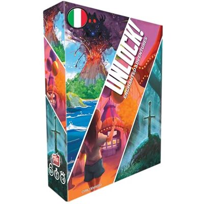 Asmodee Unlock! Enchanted Adventures, Juego de Mesa de Rompecabezas, 10+ años, 1-6 Jugadores, edición en Italiano Asmodee Unlock! Enchanted Adventures, Juego de Mesa de Rompecabezas, 10+ años, 1-6 Jugadores, edición en Italiano
