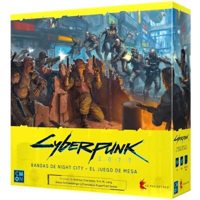 CMON Cyberpunk 2077: Bandas de Night City Juego de Mesa de Estrategia para Adultos y Jóvenes A Partir de 14 Años De 1 a 4 Jugadores 90-120 Minutos por Partida Español CMON Cyberpunk 2077: Bandas de Night City Juego de Mesa de Estrategia para Adultos y Jóvenes A Partir de 14 Años De 1 a 4 Jugadores 90-120 Minutos por Partida Español