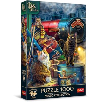 Trefl Premium Plus Quality Puzzle Magic Collection: Exprés de hechiceras 1000 Piezas, Serie de Cuadros Mágicos, Lisa Parker, Ajuste Piezas, para Adultos y Niños a Partir de 12 años Trefl Premium Plus Quality Puzzle Magic Collection: Exprés de hechiceras 1000 Piezas, Serie de Cuadros Mágicos, Lisa Parker, Ajuste Piezas, para Adultos y Niños a Partir de 12 años