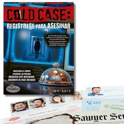 ThinkFun Cold Case 5: Regístrese para asesinar, Resuelve el Crimen 14+ años ThinkFun Cold Case 5: Regístrese para asesinar, Resuelve el Crimen 14+ años