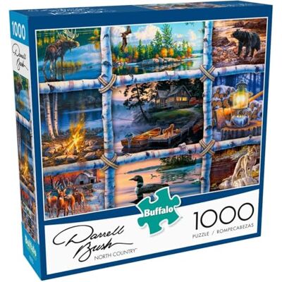Buffalo Games Darrell Bush North Country Rompecabezas de 1000 Piezas para Adultos, Rompecabezas desafiante Noches de Juegos, el tamaño Final es de 26.75 x 19.75 Pulgadas Buffalo Games Darrell Bush North Country Rompecabezas de 1000 Piezas para Adultos, Rompecabezas desafiante Noches de Juegos, el tamaño Final es de 26.75 x 19.75 Pulgadas