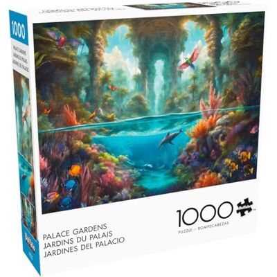 Buffalo Games Noah Bay Palace Gardens Rompecabezas de 1000 Piezas para Adultos Rompecabezas desafiante Noches de Juegos El tamaño Final es de 26.75 x 19.75 Pulgadas Buffalo Games Noah Bay Palace Gardens Rompecabezas de 1000 Piezas para Adultos Rompecabezas desafiante Noches de Juegos El tamaño Final es de 26.75 x 19.75 Pulgadas