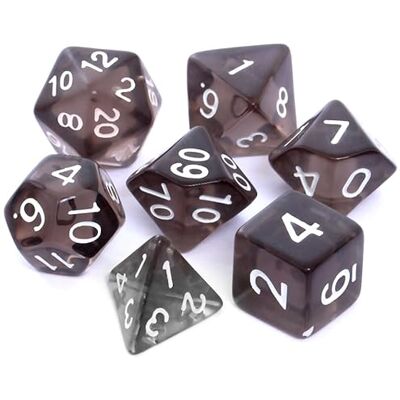 Asmodee Juego de Dados REBEL RPG Cristal Negro Asmodee Juego de Dados REBEL RPG Cristal Negro