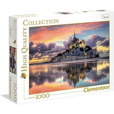Clementoni Puzzle 1000 Piezas Paisaje Naturaleza Mont Saint Michel, Puzzle Adulto Naturaleza (), Multicolor Clementoni Puzzle 1000 Piezas Paisaje Naturaleza Mont Saint Michel, Puzzle Adulto Naturaleza (), Multicolor