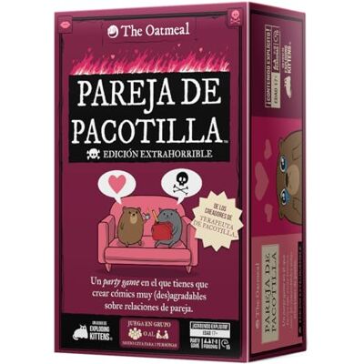 Asmodee Pareja de Pacotilla, Juego de Cartas para Adultos, Humor Irreverente y Situaciones Incómodas, A Partir de 18 Años, De 2 a 8 Jugadores, 15 Minutos por Partida, Español Asmodee Pareja de Pacotilla, Juego de Cartas para Adultos, Humor Irreverente y Situaciones Incómodas, A Partir de 18 Años, De 2 a 8 Jugadores, 15 Minutos por Partida, Español
