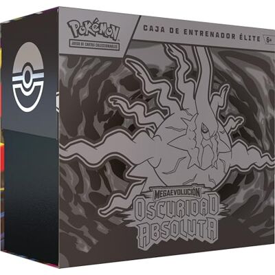 Pokémon : de Megaevolución-Oscuridad Absoluta (1 Carta de promoción con ilustración expandida, 9 Sobres de Mejora y Accesorios prémium) Pokémon : de Megaevolución-Oscuridad Absoluta (1 Carta de promoción con ilustración expandida, 9 Sobres de Mejora y Accesorios prémium)