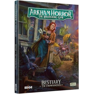 Garmin Arkham Horror The Roleplaying Game The Thompson Files Guía narrativa de bestiario y monstruo, libro de consulta de tapa dura de 96 páginas para GMs y jugadores Garmin Arkham Horror The Roleplaying Game The Thompson Files Guía narrativa de bestiario y monstruo, libro de consulta de tapa dura de 96 páginas para GMs y jugadores