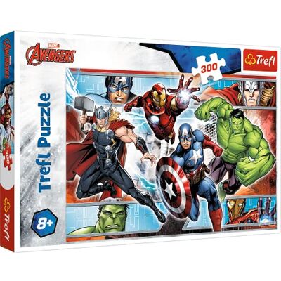 Trefl , Puzzle, Los Vengadores, Marvel Los Vengadores, de 300 Piezas, para niños a Partir de 8 años Trefl , Puzzle, Los Vengadores, Marvel Los Vengadores, de 300 Piezas, para niños a Partir de 8 años