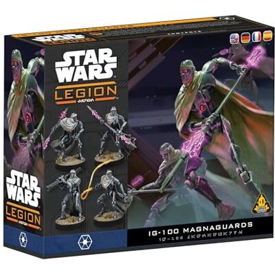 Asmodee Atomic Mass Games SW Legión: IG-100 Magnaguards, Expansión, Juego de Miniaturas, A Partir de 14 Años, para 2 Jugadores, 1-2 Horas por Partida, Español/Alemán/Inglés/Francés Asmodee Atomic Mass Games SW Legión: IG-100 Magnaguards, Expansión, Juego de Miniaturas, A Partir de 14 Años, para 2 Jugadores, 1-2 Horas por Partida, Español/Alemán/Inglés/Francés