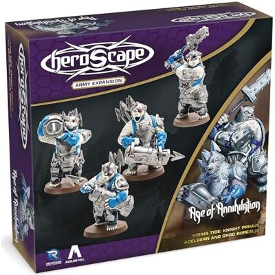 Renegade Game Studios Heroscape: Rising Tide – Knight Primus Adelbern & Ordo Borealis Army Expansion, 2-4 Jugadores Renegade Game Studios Heroscape: Rising Tide – Knight Primus Adelbern & Ordo Borealis Army Expansion, 2-4 Jugadores