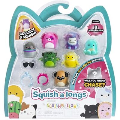 Squishmallows Squish-a-longs Mini-Squish Pack de 8 - Juguete Coleccionable Squishmallows Squish-a-longs Mini-Squish Pack de 8 - Juguete Coleccionable