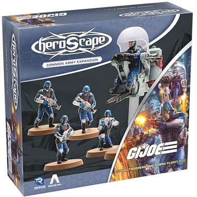 Renegade Game Studios Renegade G.I. Joe Heroscape Cobra Troopers and Cobra Flight Expansión Common Army para Juego De Miniaturas 2-4 Jugadores 60-120 Minutos Renegade Game Studios Renegade G.I. Joe Heroscape Cobra Troopers and Cobra Flight Expansión Common Army para Juego De Miniaturas 2-4 Jugadores 60-120 Minutos